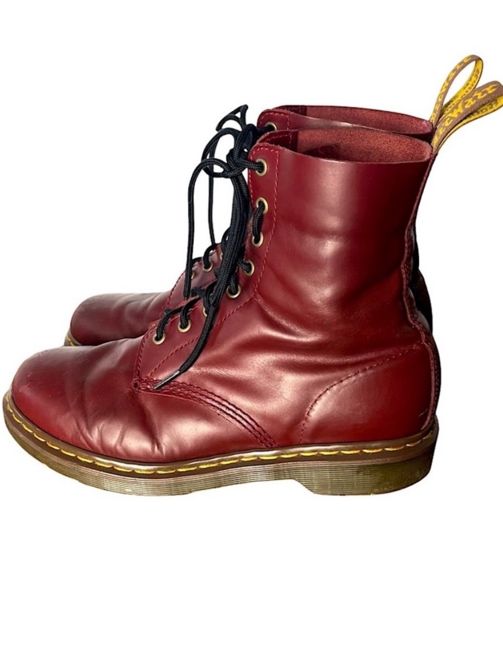 Dr. Martens 1460 Pascal Cherry Red Leather Boots 8-Eye Women’s US 10 / Men’s 9